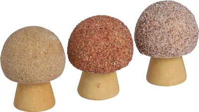 Produktbild von Streudeko Holzpilze Deko Mini Pilze Braun Ø2cm 24 Stk Herbst Tischdeko Basteln DIY, 24 Stück