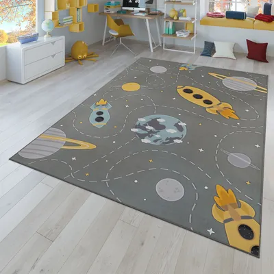 Produktbild von TT Home Kinderteppich Babyzimmer Teppich Kinderzimmer Rutschfest Tiere Weltkarte Autos Größe 120x160 cm