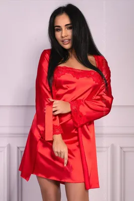 Produktbild von LC Jacqueline set (dressing gown + chemise) red S/M