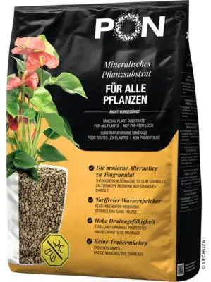 Produktbild von PON-Pflanzsubstrat MONOPON 6 Liter | Drainageschicht und Bodenverbesserun | toffrei und ohne Düngemittel | 13976