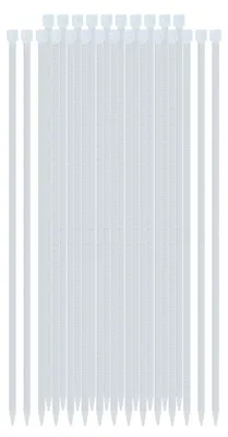 Imagen del producto de Abrazadera de cable autoadherente, 4,6 x 400 mm, 25 unidades, nylon, color blanco