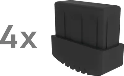 Produktbild von Günzburger Steigtechnik 4x Innenschuh für Stahl-Regalleiter elektrisch ableitfähig - 019269