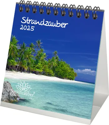 Produktbild von Strandzauber Kalender für 2025 Format 10cm x 10cm Urlaub Strand und Strände - Seelenzauber