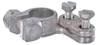 Imagen del producto de Conector de batería HELLA, terminal de polo positivo, 8KX 091 450-042, lado izquierdo, latón
