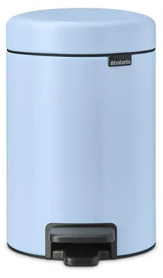 Obrázok produktu pre Kôš na odpad s pedálom Brabantia NewIcon 1005524, 3 l, Plynulé zatváranie, Protisklízka základňa, Svetlomodrá