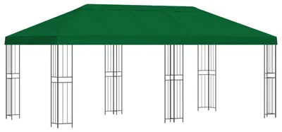 Immagine prodotto di Gazebo con pareti laterali 6 x 3 m Verde Poliestere e Acciaio