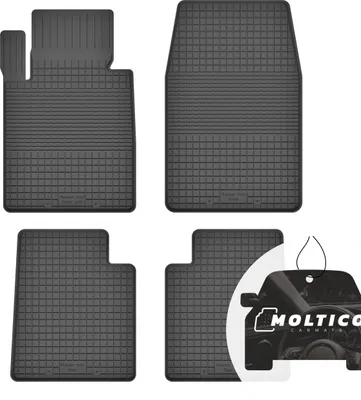 Image de Tapis en caoutchouc avec bordure Tapis de voiture en caoutchouc Tapis de voiture ajusté 4 pièces - convient à Mini Countryman I R60 2010-2016