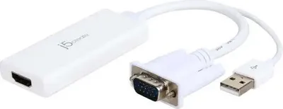 Zdjęcie produktu dla j5create JDA214, 0,176 m, VGA, USB A, HDMI, Męska, Żeńska, USB