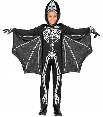 Imagen del producto de Disfraz infantil de pterodáctilo esqueleto de dinosaurio, ideal para Halloween, talla 158