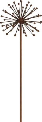 Produktbild von Dehner Dekostab Dandelion, Ø 20 cm, Höhe ca. 110 cm, Metall, braun