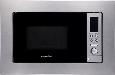 Produktbild von Mikrowelle 800 Watt Einbau Grill 1000 Watt Edelstahl 8 Programme 20 L Respekta