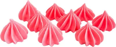 Produktbild von SLADO | Tortendekoration Mini Bezen - 9 Stück - Rosa - Essbare Kuchendekoration - Stabil und Vielseitig