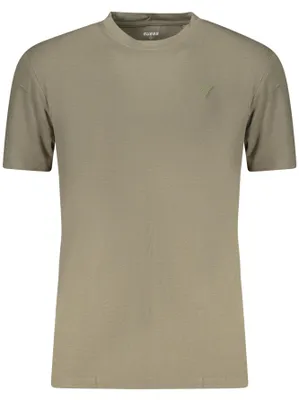 Produktbild von Herren Kurzarm-Shirt Grün – Rundhals T-Shirt mit Logo-Applikation