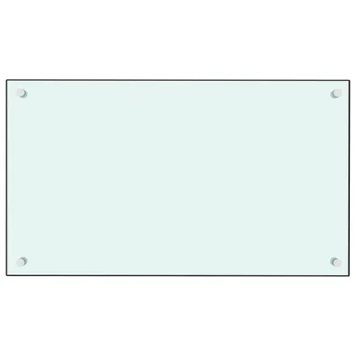 Produktbild von vidaXL Kuchynský backsplash biely 70x40 cm Tvrdené sklo