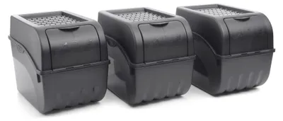 Produktbild von Novaliv Gemüseboxen Kartoffelboxen Vorratsbehälter 3,5l bis 9l (Anthrazit, 3X 9l)