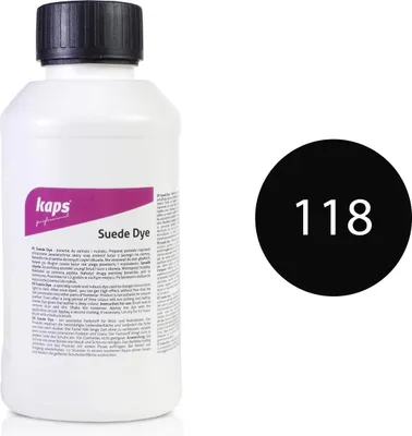Produktbild von Spezialfärbemittel für Wildleder und Nubuk - Kaps Suede Dye 500 ml - Schwarz