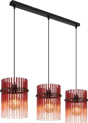 Produktbild von Globo Lighting Hängeleuchte Metall schwarz matt, 3x E27