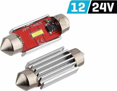 Immagine prodotto di VISION Festone SV8.5 39mm 12/24V lampadina 1x 1860 SMD LED, non polare, CANBUS, bianco, 2 pz.
