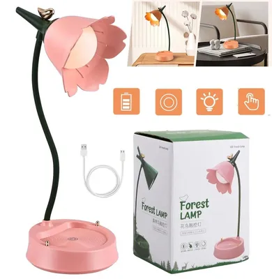 Produktbild von Dimmbare Nachttischlampe LED Tischlampe Schreibtischlampe Kabellos Akku Lampe DE