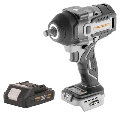 Image de Visseuse à chocs sans fil ProCraft Industrial IW850A-BB 20 V 850 Nm 1/2" sans balais + 1 batterie 2,0 Ah - sans chargeur