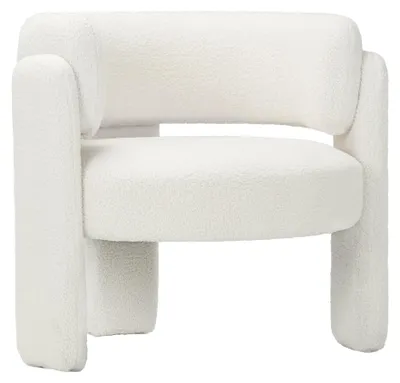 Produktbild von COLAMY Minimalistischer Design-Sessel-Sofa – Veredeln Sie Ihr modernes und trendiges Interieur, Weiß
