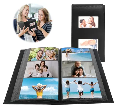 Produktbild von Omgoods – Fotoalbum für 300 Fotos, 10 x 15 cm – Einsteckalbum mit Sichtfenster