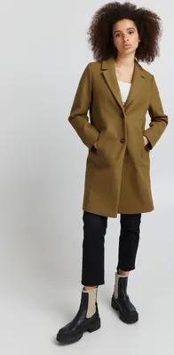 Produktbild von ICHI IHJANNET JA4 Damen Steppmantel Wintermantel Winterjacke Kurzmantel mit Reverskragen und Knöpfen