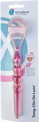 Produktbild von Miradent Tongue Cleaner Tong-Clin de L.pink trans. 1 szt