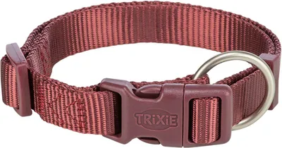 Produktbild von TRIXIE Premium Halsband, sangria, 22–35 cm