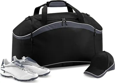Produktbild von BagBase BG572 | Teamwear Holdall Sporttasche | 64 x 35 x 31 cm - Farbe: Black/Graphite Grey/White - Größe: 64 x 35 x 31 cm