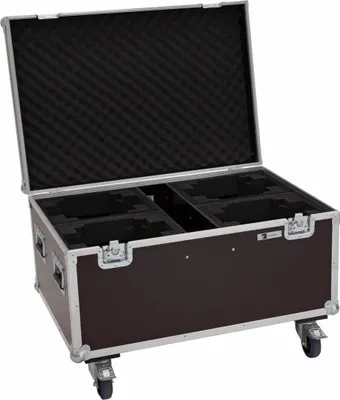 Produktbild von ROADINGER Flightcase 4x LED TMH-X4 mit Rollen (31005175)