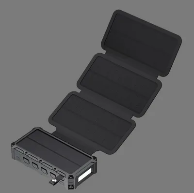 Produktbild von 20000 mAh Solarladegerät USB für Telefone, Powerbanks, Tablets - ideal für Wandern, Camping, Outdoor