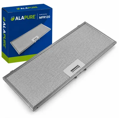 Productafbeelding van Alapure metalen filter, geschikt voor AEG 4055379723, afmetingen 460x178x9 mm