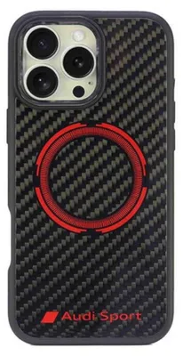 Immagine prodotto di Audi Carbon Fiber Sport Rosso Circlemagsafe Iphone 16 Pro Max 6.9 Czarny/Nero Custodia rigida Aus-Tpupcmip16Pm-Rsq/D5-Bk