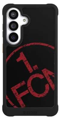 Produktbild von NIVOCASE Hülle für Samsung Galaxy S26+  Stoßfeste Handyhülle NIVOmax Case Schwarz 1. FCN Fanartikel Textur