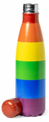 Produktbild von Wasserflasche - Edelstahl - Regenbogen - 790 ml - Sicherheitsschraubverschluss