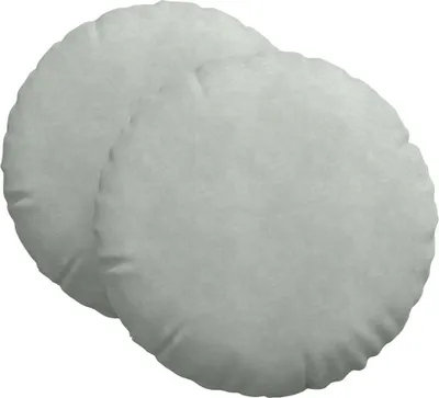 Produktbild von vidaXL Sitzkissen 2 Stück Hellgrau Ø 80 x 29 cm Samt