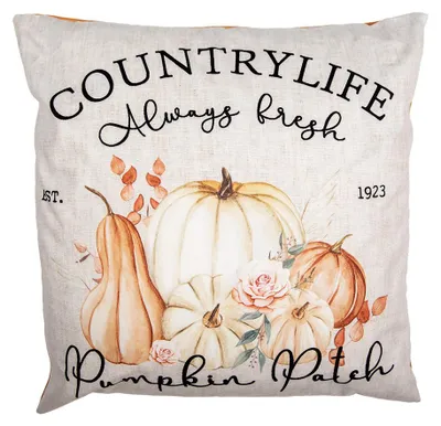 Produktbild von Clayre & Eef Kissenbezug 45x45 cm Beige Polyester Kürbis