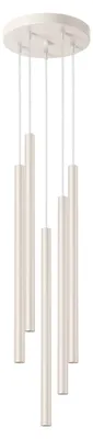 Zdjęcie produktu dla Lampa wisząca PASTELO beżowa 5xG9x8W metal wym:104x25x25cm IP20 Sollux Lighting