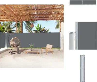 Immagine prodotto di vidaXL Tenda laterale estensibile antracite 180x1000 cm - Ombrelloni e tende da sole