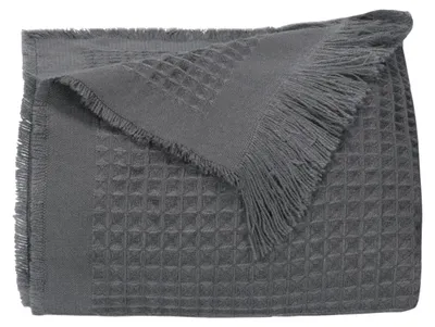 Produktbild von Kuscheldecke aus Waffelpique, 150x200 cm, anthrazit