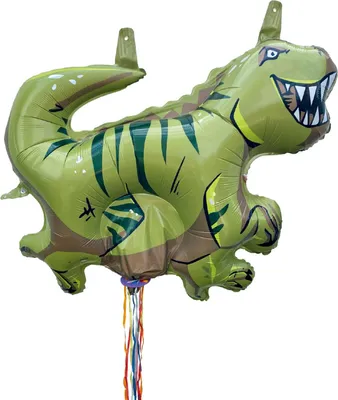 Produktbild von Party Factory Zieh-Pinata Dino aufblasbar Luft Folie 105×90 cm