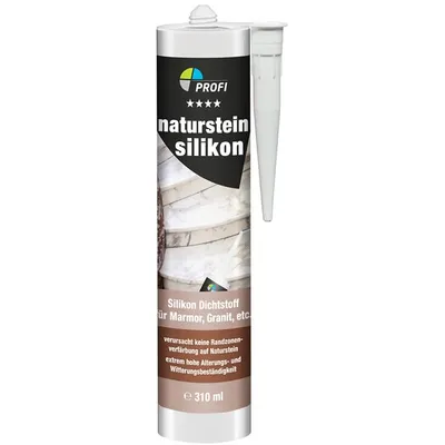 Produktbild von Profi Natursteinsilikon 310ml weiß