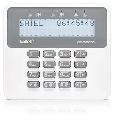 Productafbeelding van Satel PRF-LCD, Toetsenbord, Beveiligingsalarmsysteem, Satel, PERFECTA, PERFECTA-T, Grijs, Wit, 12V