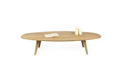 Obrázok produktu pre OVÁLNY KONVNÝ STOL /III, 170x70 cm, STOL DREVENÝ, DUB MASIV, FARBA PRÍRODNÁ