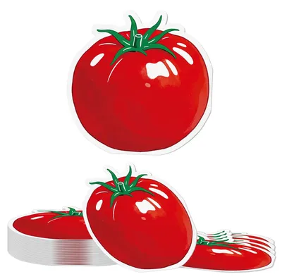 20 tomatenförmige Servietten, mediterran, 33×33 cm