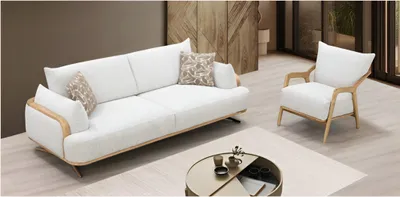 Produktbild von 3+3+1 Sofa und Sessel im modernen Design für jedes Wohnzimmer