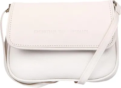 Produktbild von Kleine Damen Tasche Umhängetasche Schultertasche Leder Optik Bag Handtasche Weiss-2