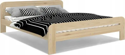 Produktbild von Holzbett Bett Doppel Sonoma Lattenrost Bettgestell MDF Matratze Kaltschaum Natur, Matratze:mit Matratze Kaltschaum, model:140x200 cm
