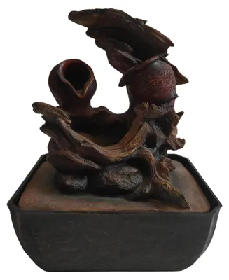 Wasserfontäne Kanarische Inseln, Kunstharz, handbemalt, 45x30x30 cm